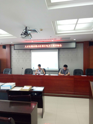 人才公寓示范小区项目电力工程开标会